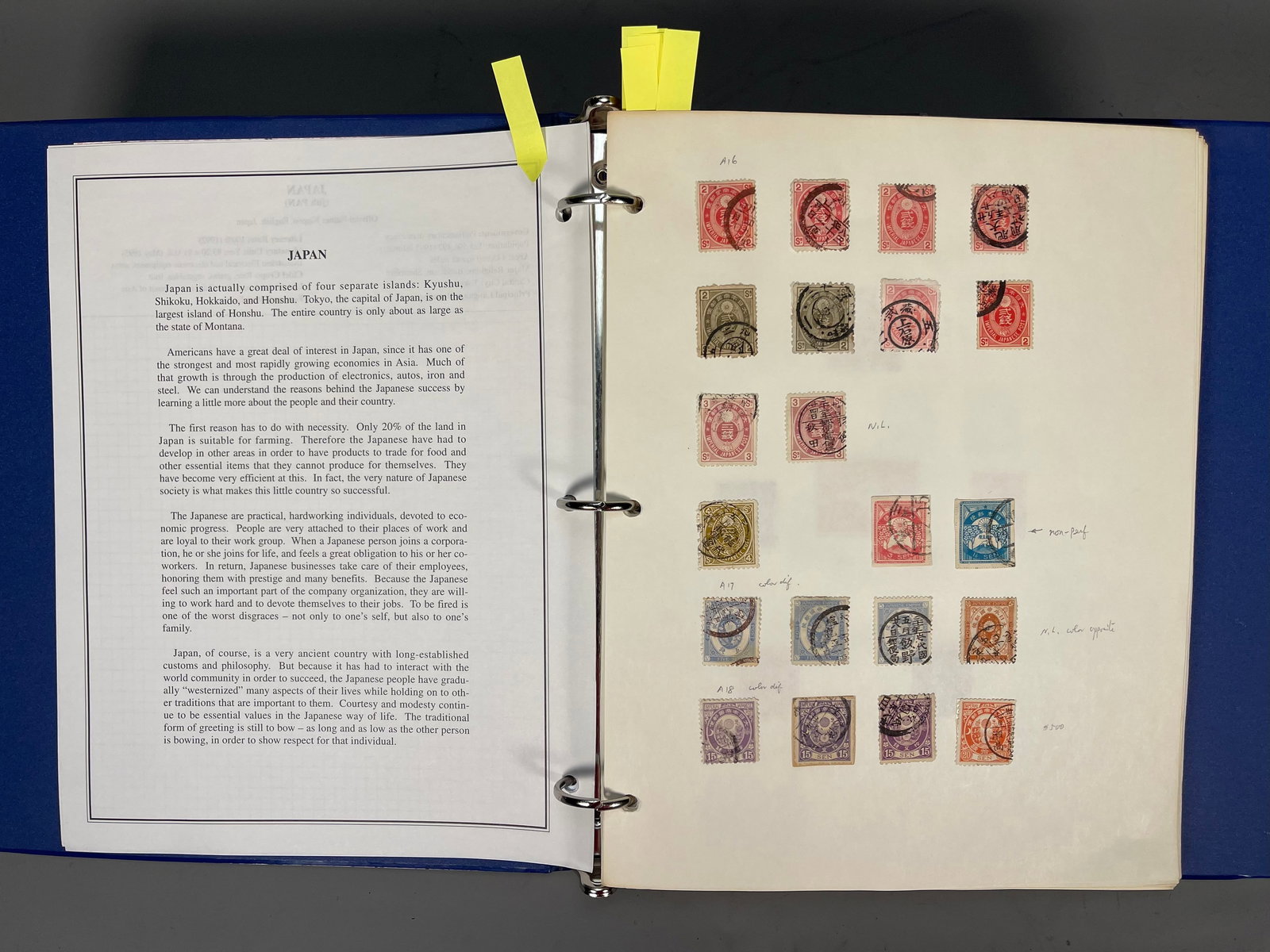 Vintage Japanese Stamp Collection Album(From 1883) (1 of 19)