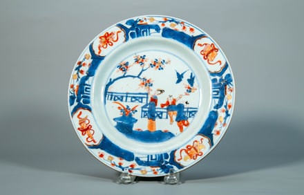 Finely Antique Chinese Kangxi Imari Porcelain Plate