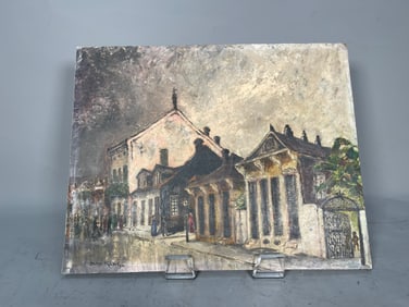 Antique Oil Painting On Masonite by George Orry-Kelly (1897-1964)