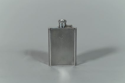 Vintage Silver Plated Whiskey Flask by Walker & Hall of Sheffield, Made in England