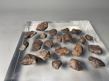 21 Pcs Total Weight 209.2 Grams Highly Magnetic Unclassified Meteorites