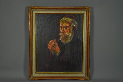Vintage Portrait Oil Painting, Artist Signed