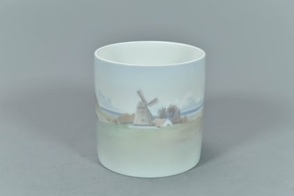 Vintage Bing & Grondahl Denmark Windmill Vase
