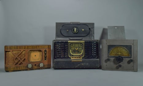 Lot of 3 Vintage Tube Radio Equipment