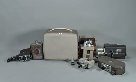 Group of 7 Vintage Movie Cameras