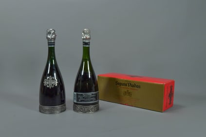 Two Bottles of Segura Viudas Cava Brut Reserva Heredad, Spanish Sparkling Wine, Fully Sealed