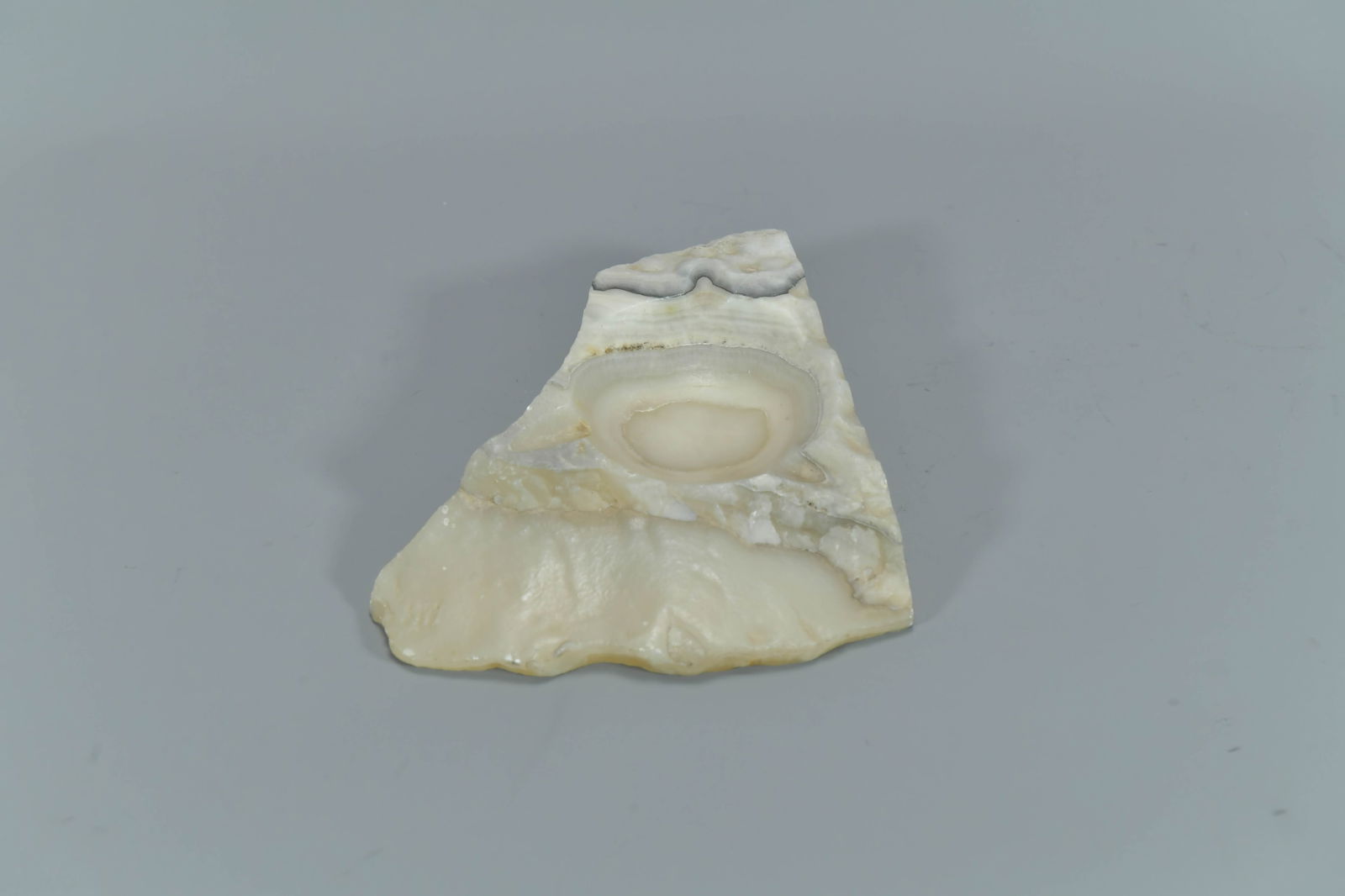 Vintage Hand-Carved & Polished Natural Stone Ashtray: Vintage Hand-Carved & Polished Natural Stone Ashtray. Measures approx. 7"L x 6"3/4W x 1"3/4H; In good condition, (Stand Not Included)