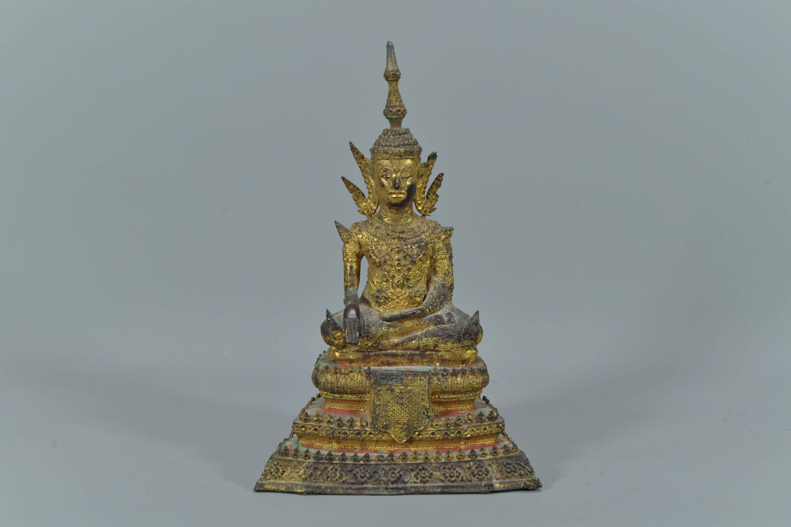 Antique Thai Gilt Bronze Buddha Statue (1 of 6)