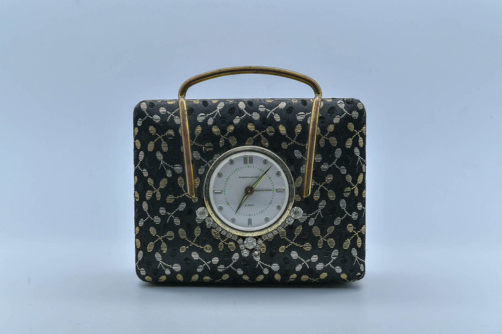 Vintage Phinney-Walker Travel Alarm Clock & Jewelry Box, Semca Clock Co. Inc. Germany (1 of 8)