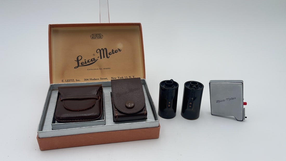 A Vintage Leica-Meter and Two Leica Reloadable 35mm File Cassette (1 of 6)