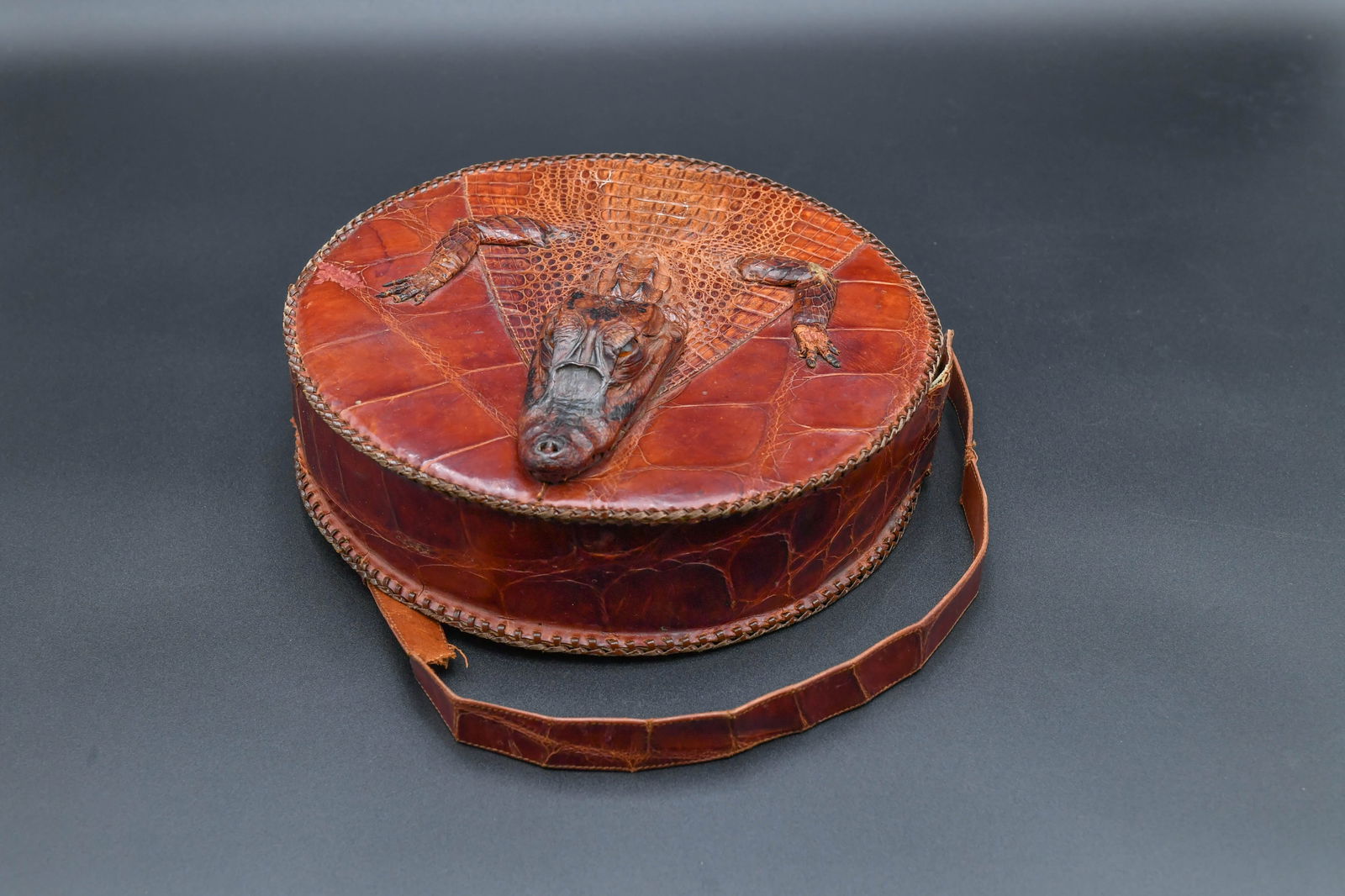 Vintage Genuine Alligator Skin/Crocodile Leather Bag (1 of 6)