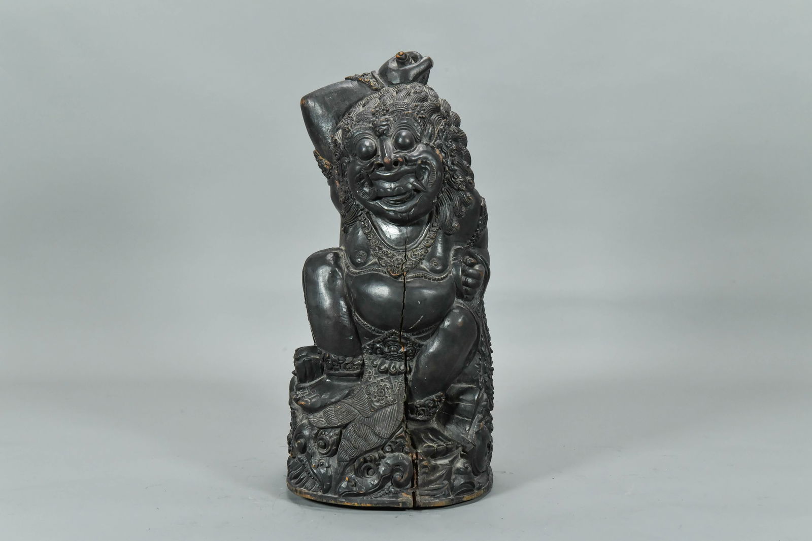 An Antique Southern Asian(Balinese) Hand-Carved Wooden Mythology Figure Statue (1 of 8)