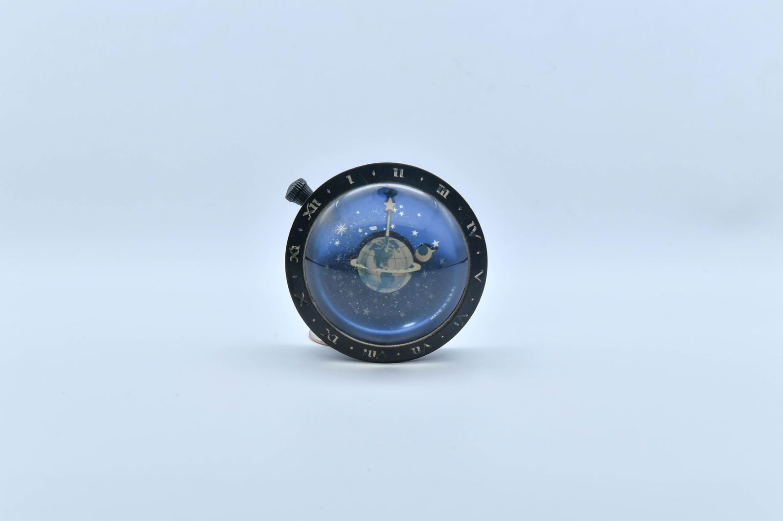 Vintage Westclox Celestial Earth Planet Desk Clock, Made in USA, #98049 (1 of 7)