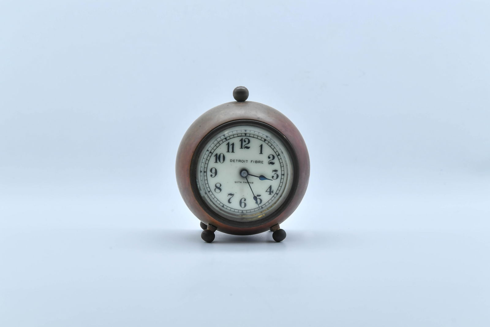 Vintage New Haven Clock Company "Detroit Fibre" Model Brass Clock (1 of 6)