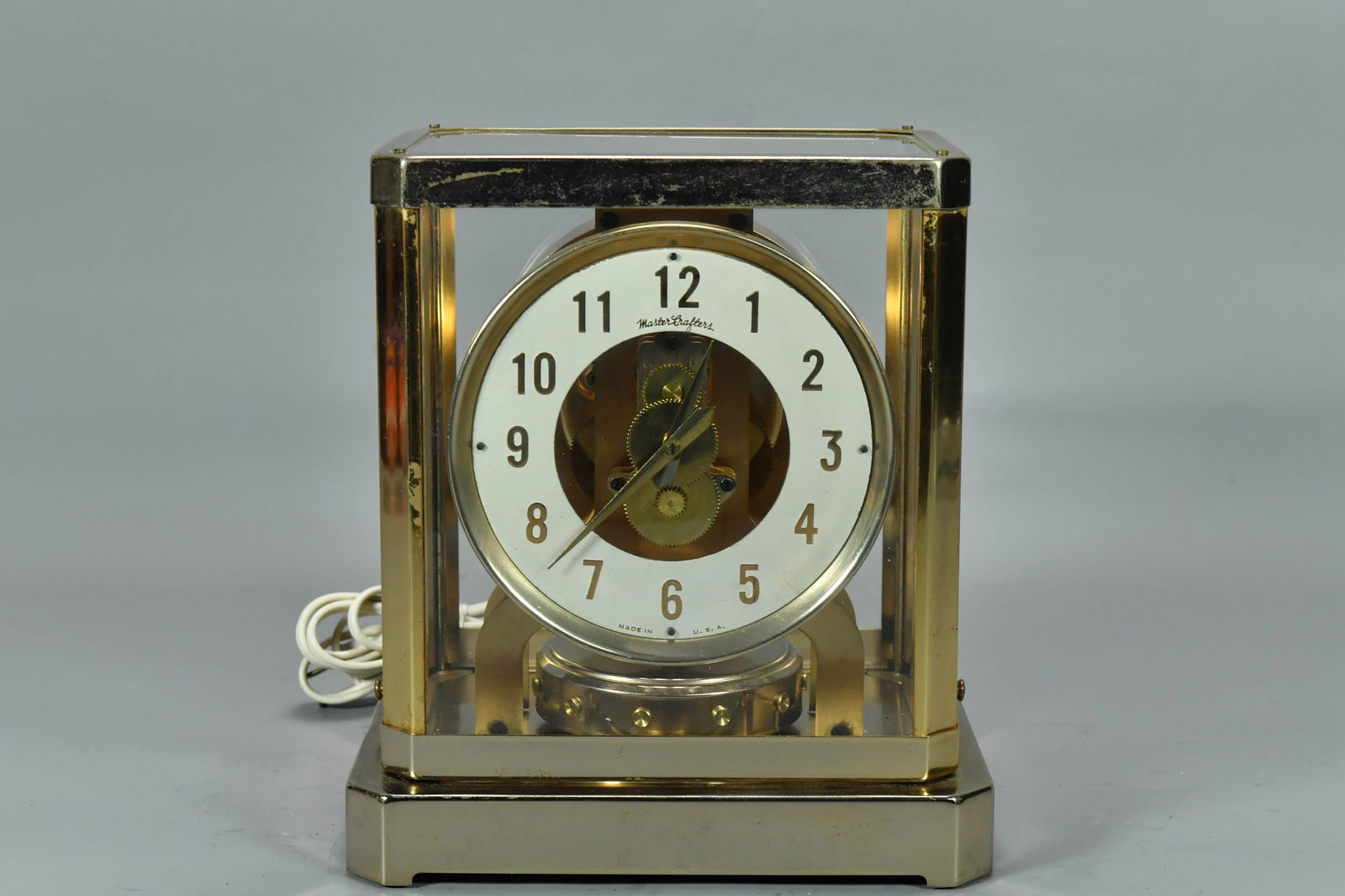 Vintage Master Crafters Atmos Style Electric Clock, Made in U.S.A. (1 of 7)