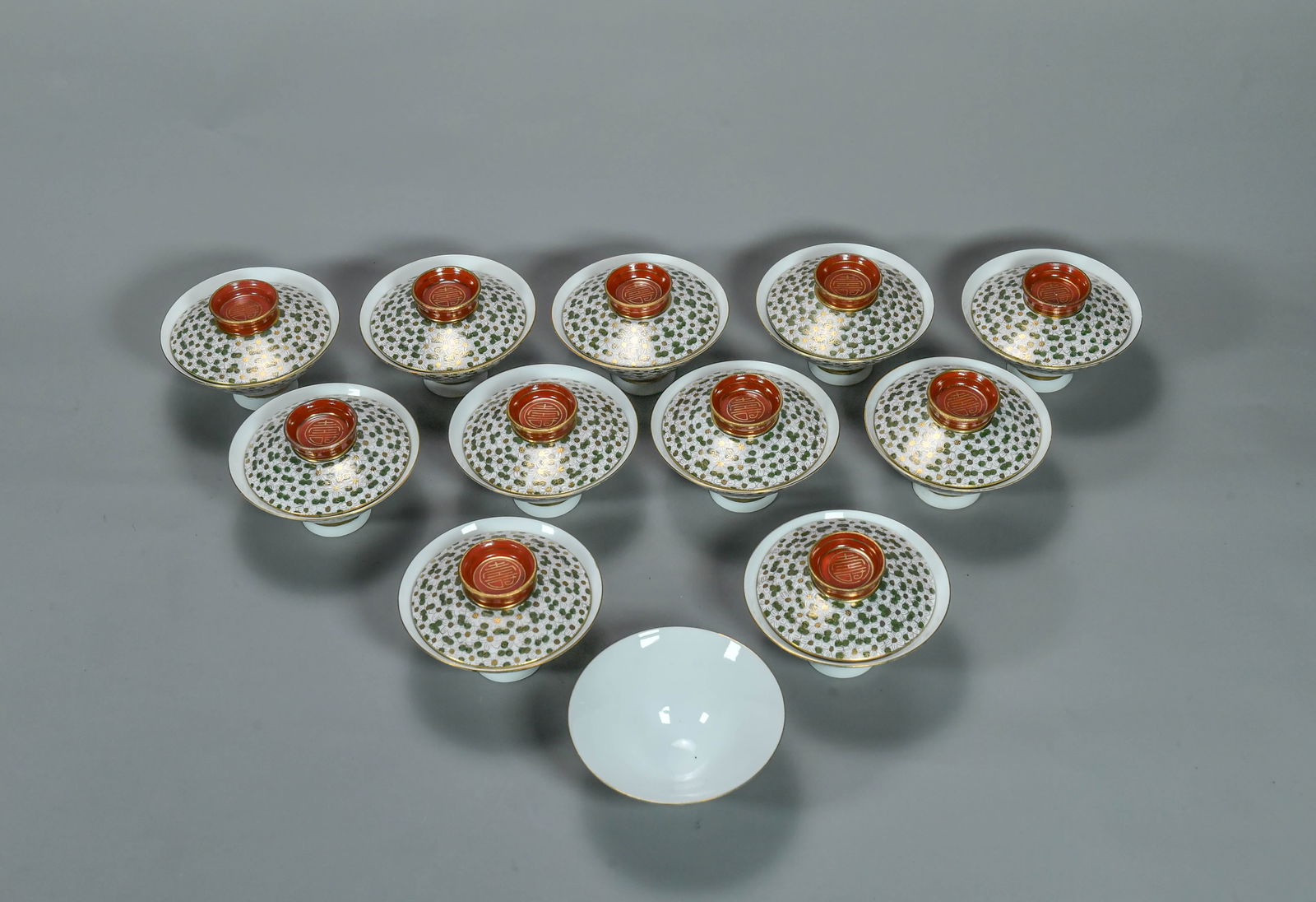 Lot of 23 Vintage Traditional Japanese Kotani Porcelain Bowls & Lids ??? (1 of 7)