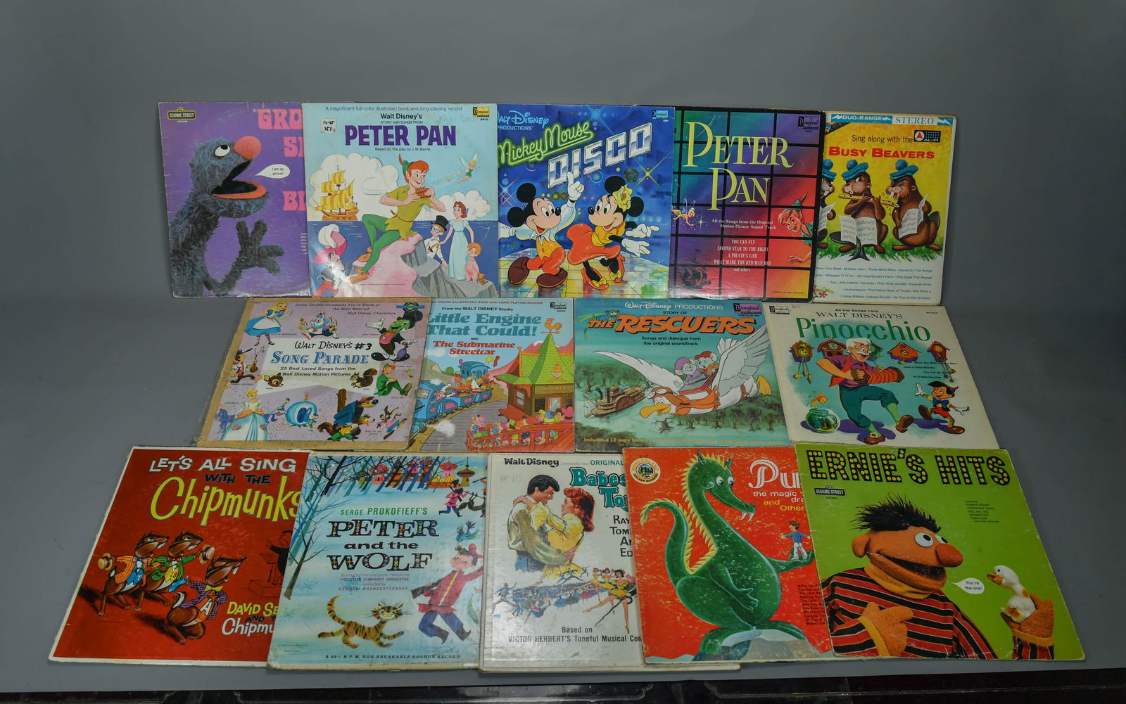 Lot of 13 Vintage Disneyland Records (1 of 8)