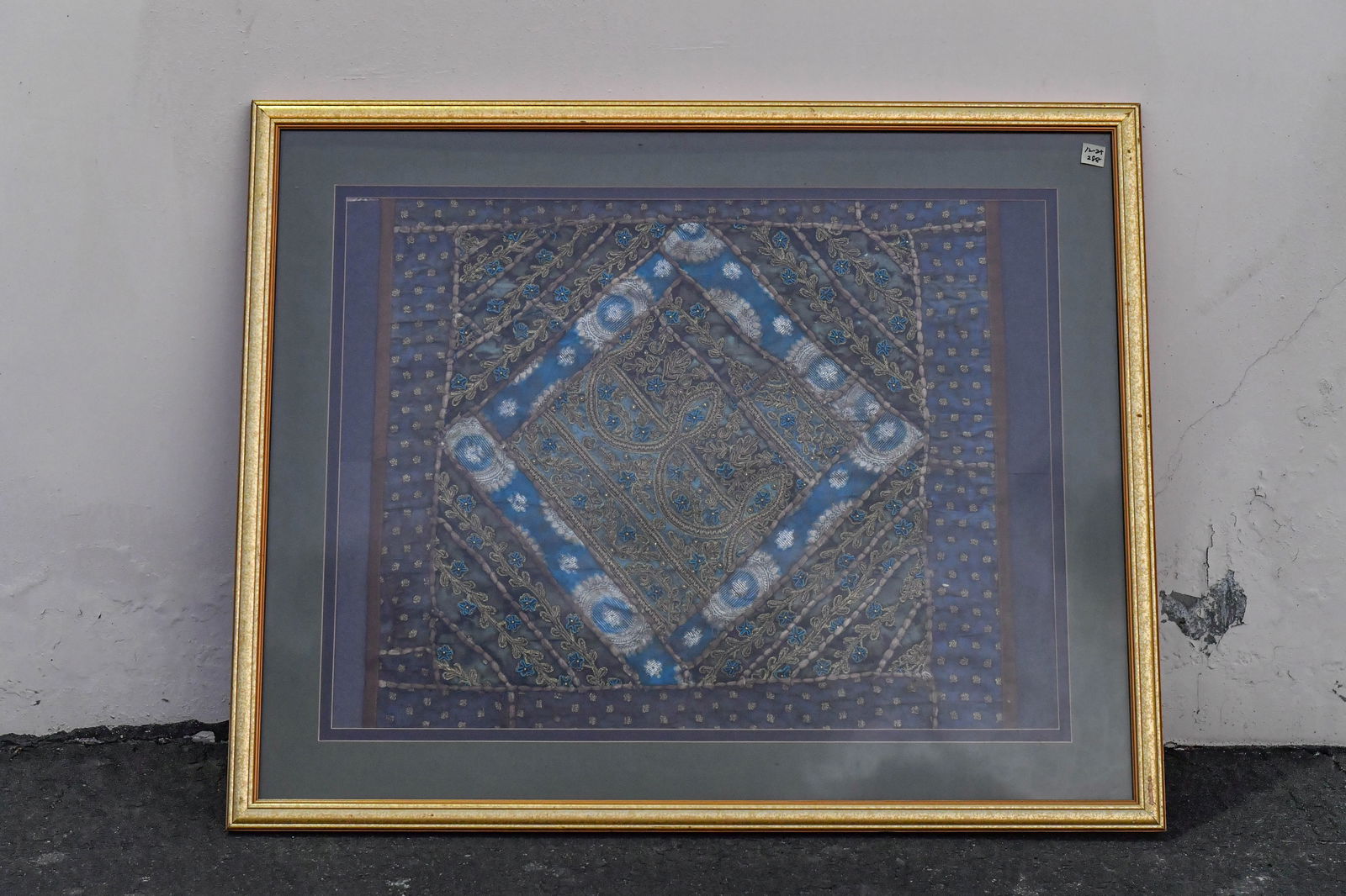 Framed Vintage Embroidered Textile (1 of 8)