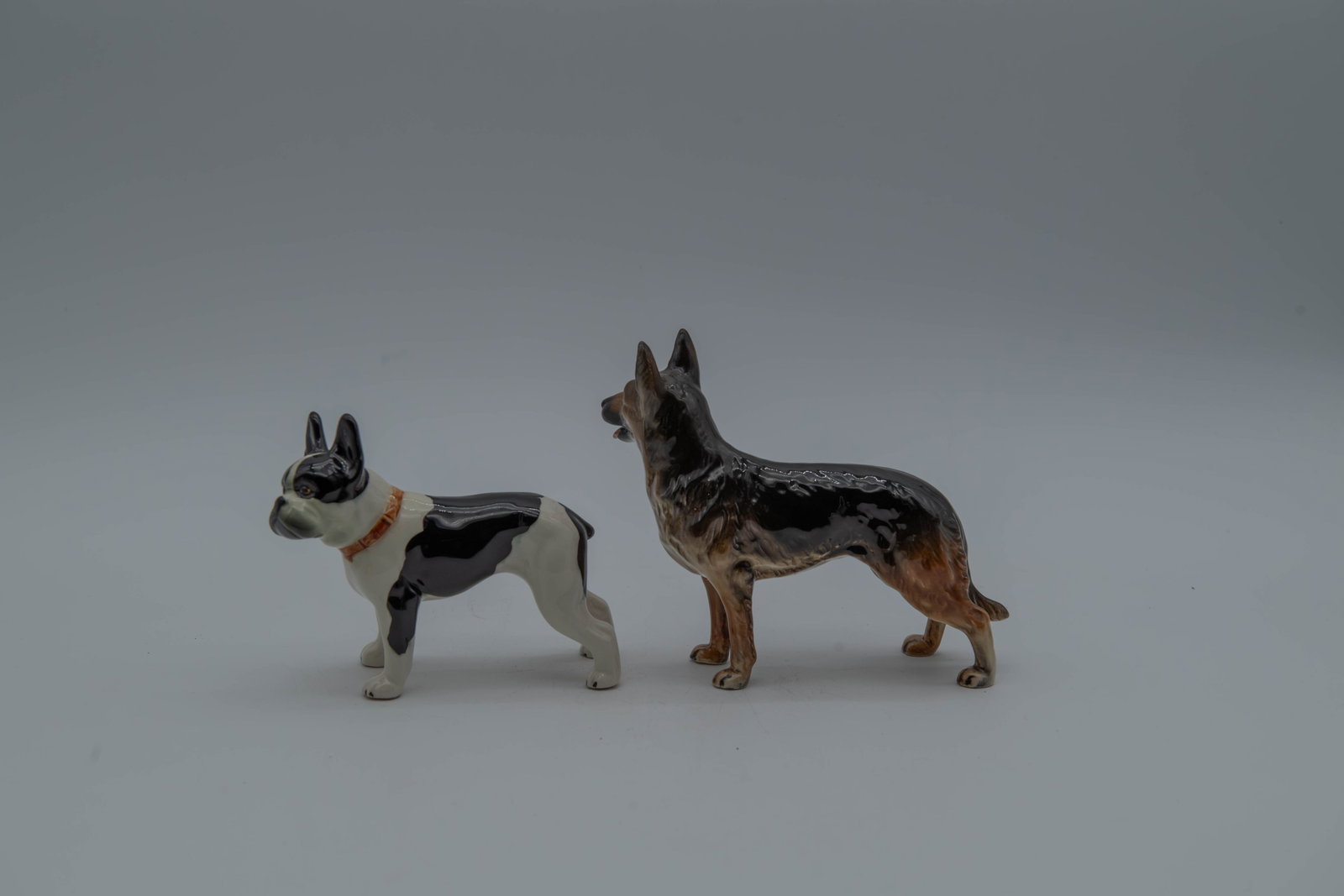 Two Vintage Goebel Porcelain Dog Figurines - German Shepherd & French Bulldog, West Germany (1 of 7)
