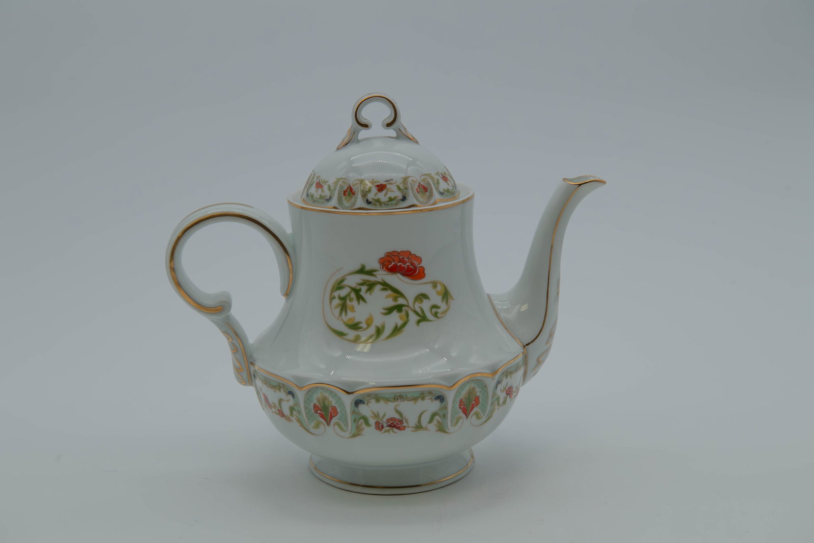 Vintage Limoges France CHFIELD HAVILAND Hand-Painted Floral Pattern Porcelain Teapot (1 of 6)