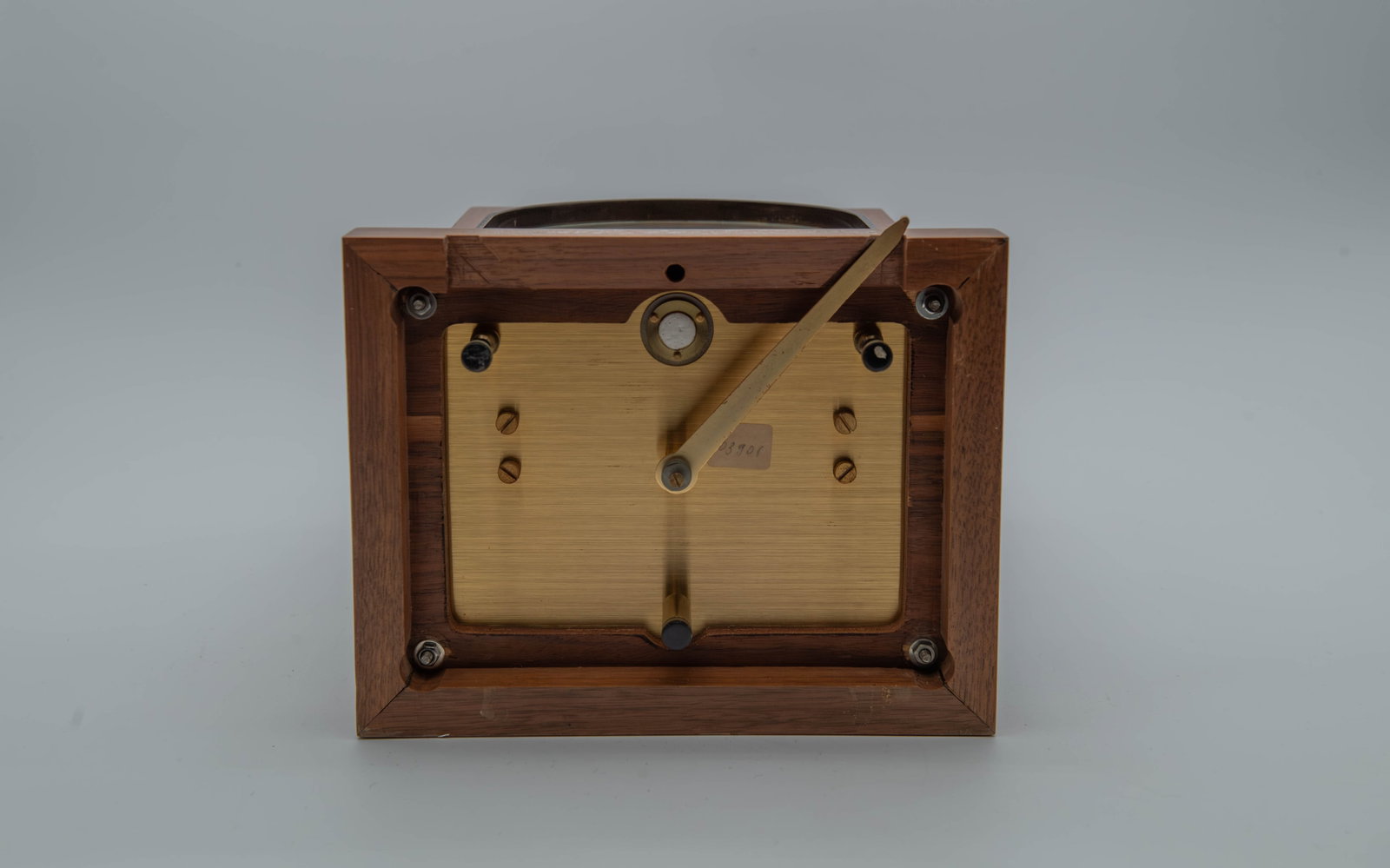 Serviced Vintage Jaeger-LeCoultre Atmos clock 15 Jewels, Mounted in Wooden Case, Made in Switerland - 6