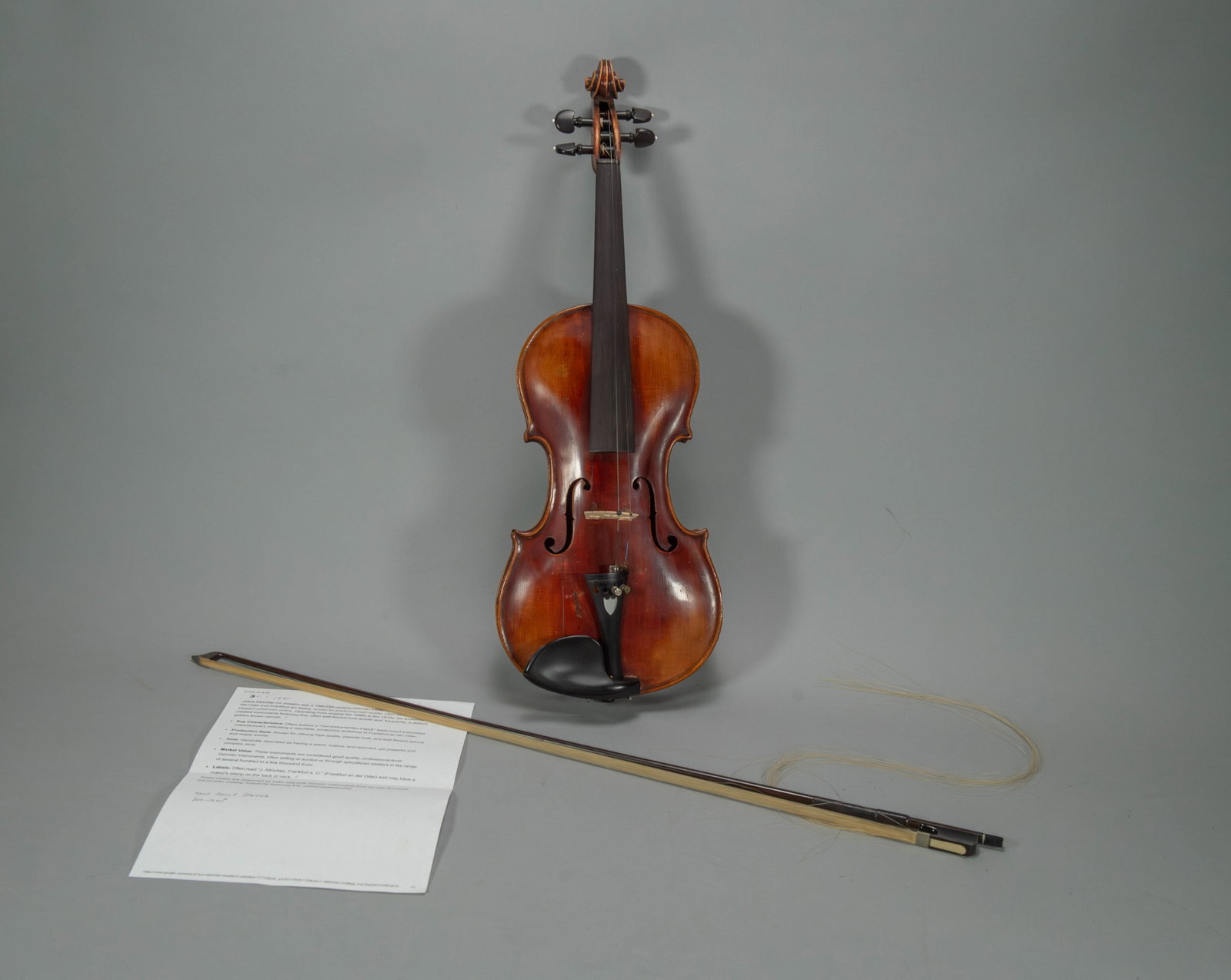 1881 Antique Violin Labeled "Nach Jacob Stainer Gefertigt von J. Altrichter in Frankfurt a. O. anno (1 of 11)