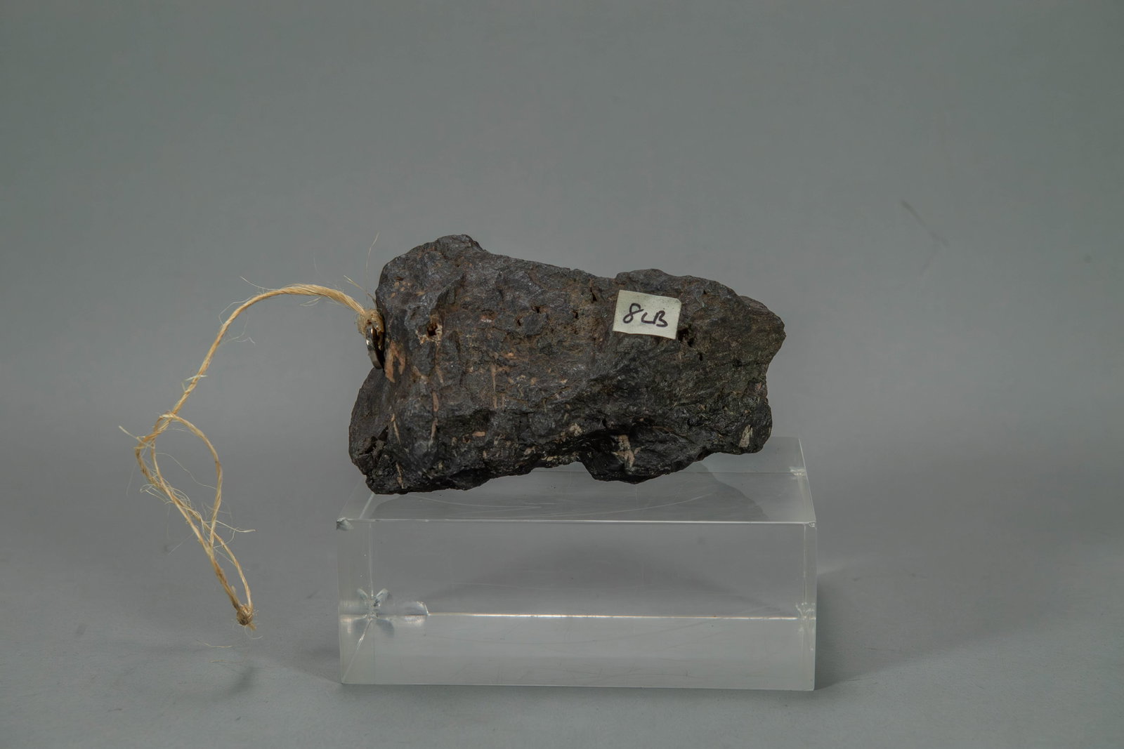 8 LB. Highly Magnetic Unclassified Meteorite from Iron County, North of Cedar City Utah: 8LB Highly Magnetic Unclassified Meteorite from Iron County, North of Cedar City Utah. Measures approx. 6"3/4 x 4"1/2 x 4", (Stand not Included)