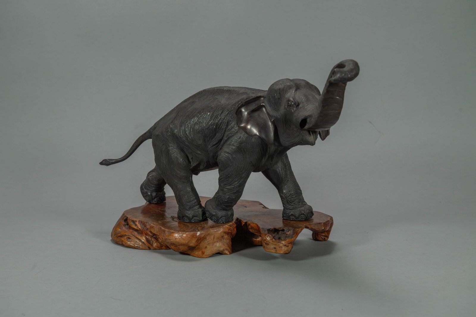 Signed Vintage Asian Heavy Bronze Elephant Sculpture (1 of 8)