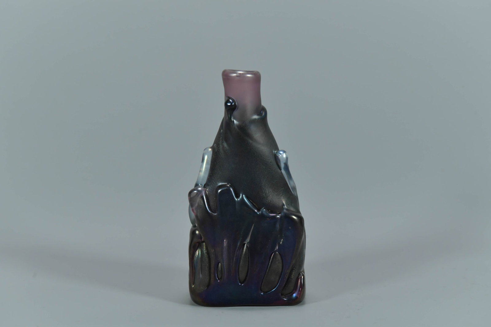 Unique 1972 Signed Vintage Hand Blown Purple Vase: Unique 1972 Signed Vintage Hand Blown Purple Vase. Measures approx. 7"3/4H x 3"3/4W x 2"1/2D; In good condition.