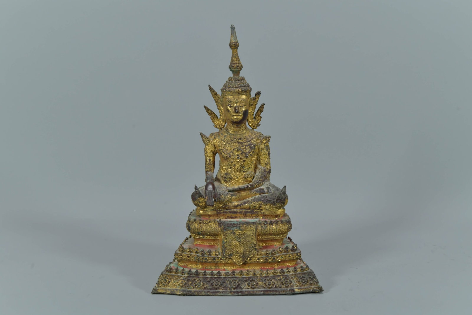 Antique Asian Gilt Bronze Buddha Statue (1 of 6)