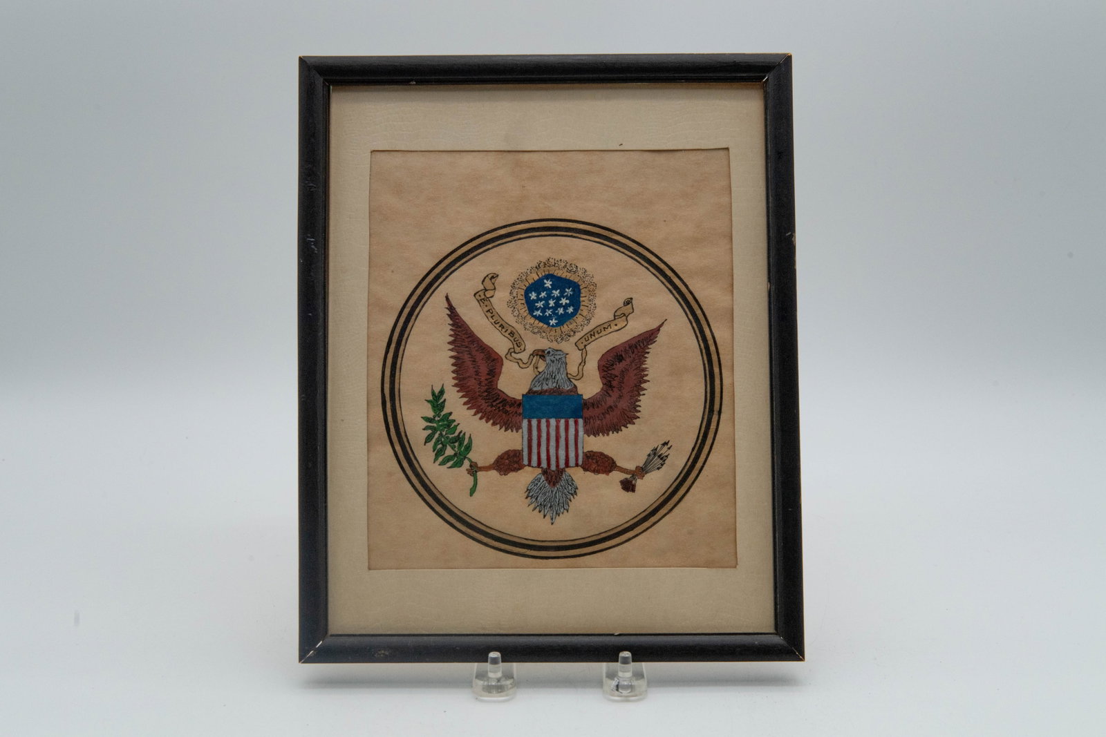 Vintage Framed Hand-Painting American Bald Eagle (1 of 6)