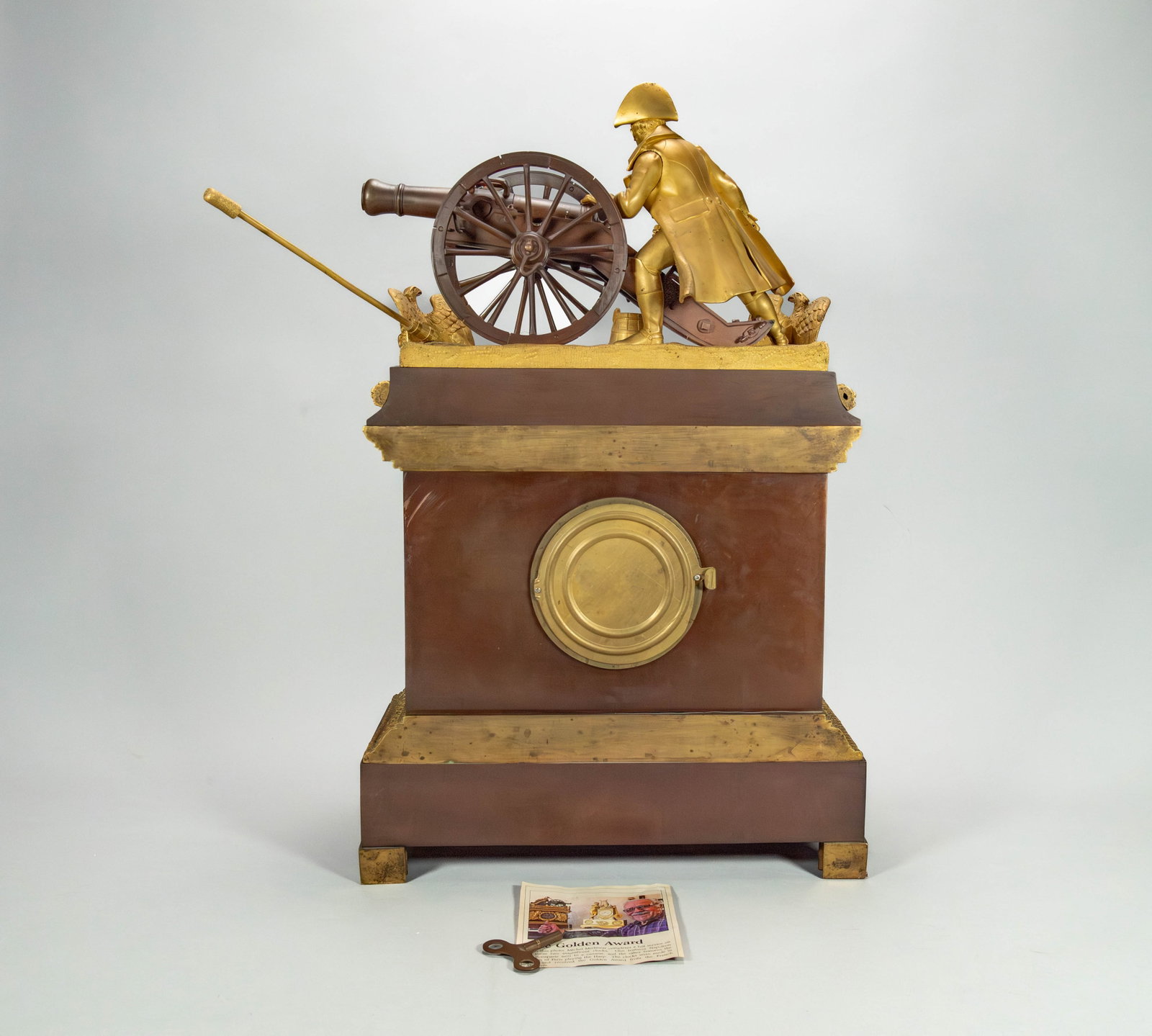 An Unique Impressive Antique French Gilt-Bronze Mantel Clock of Luxurious Design w/Figural Scene of - 5