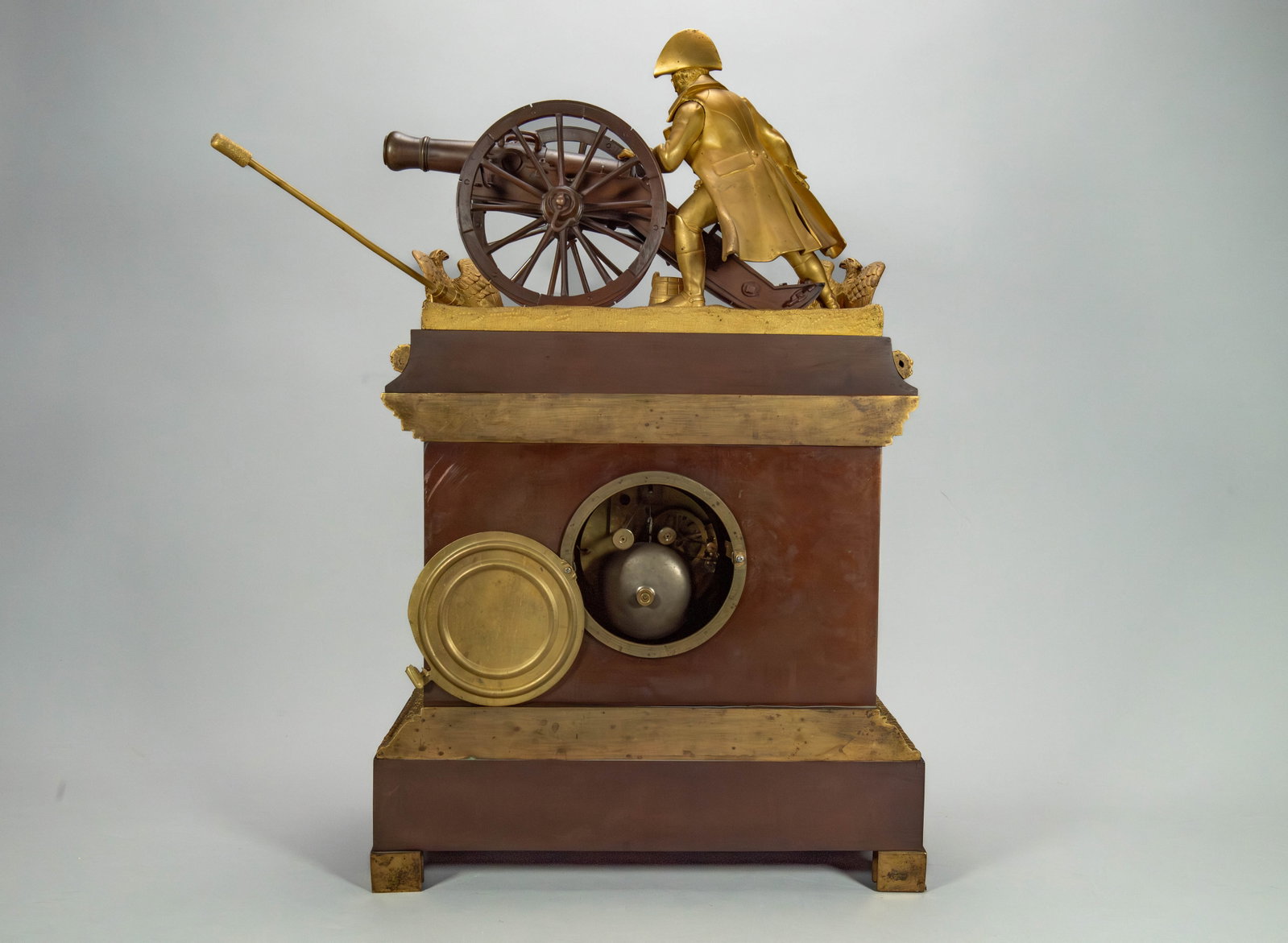 An Unique Impressive Antique French Gilt-Bronze Mantel Clock of Luxurious Design w/Figural Scene of - 6