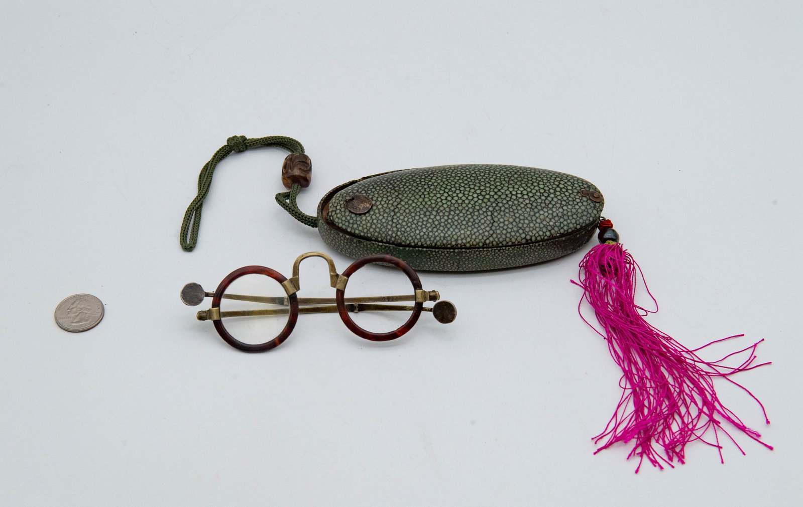 Rare Antique Chinese Spectacles & Case (1 of 8)