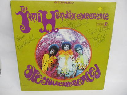 Jimmy Hendrix Signed Album Cover Are you Experienced w/COA: Introducing an extraordinary find for Jimi Hendrix enthusiasts – an authentic "Are You Experienced" album cover personally signed by the legendary guitarist himself. Accompanied by a meticulous Cert