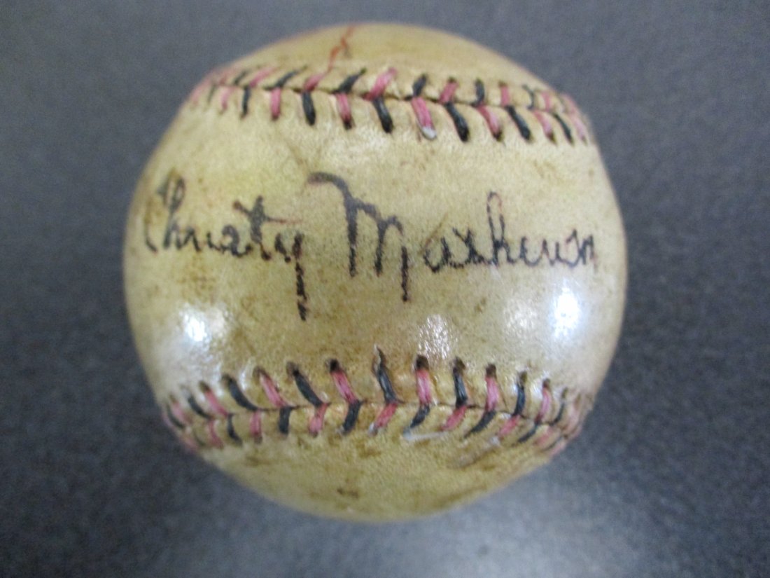 Christy Mathewson Signed Official National League Spalding Baseball (1 of 6)