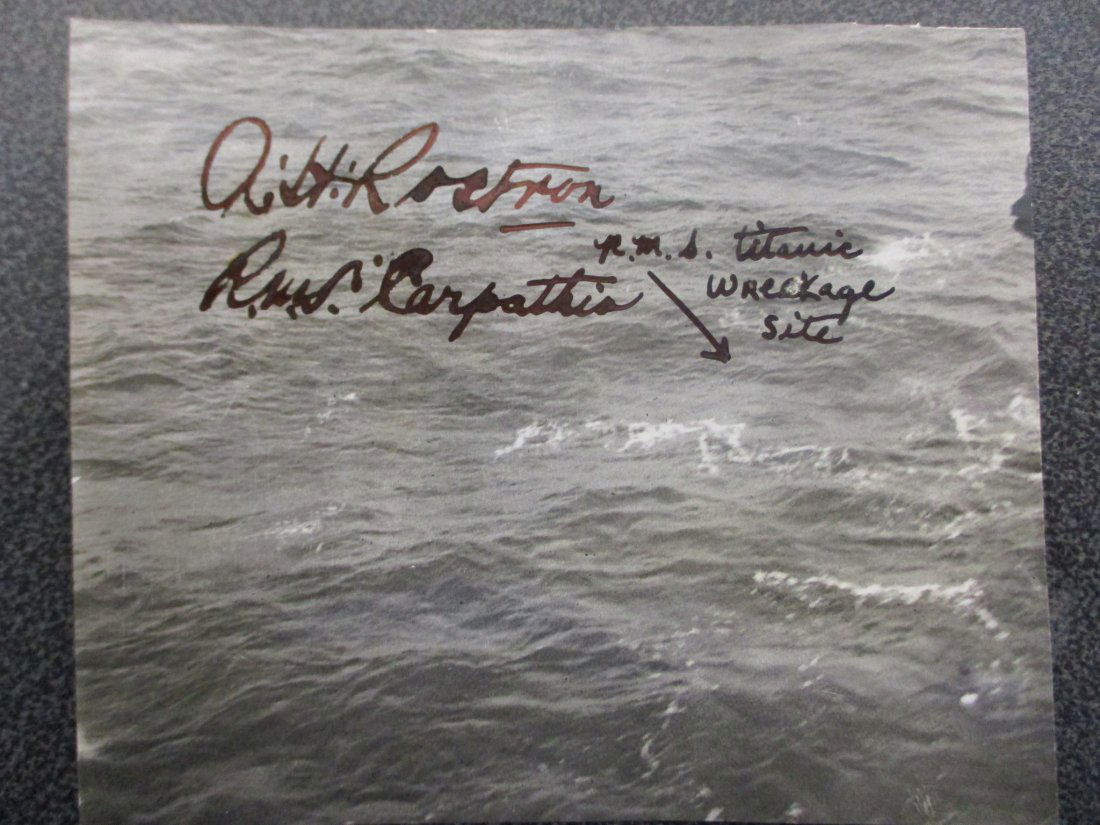 RMS Titanic: Authentic Photos from the Carpathia, Signed by Captain Rostron, Capturing Titan (1 of 6)