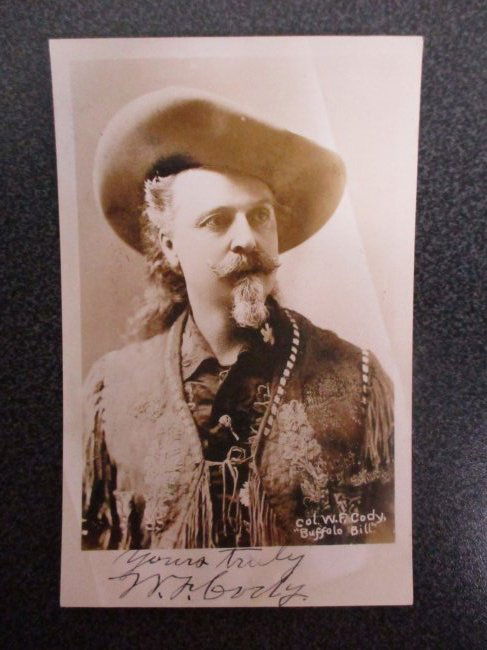 Buffalo Bill Cody Signed Postcard - Authentic Historical Relic with COA (1 of 6)