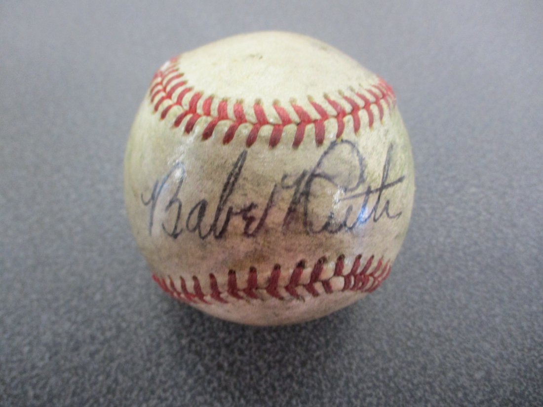 Babe Ruth Single Signed Official American League Baseball w/COA (1 of 6)