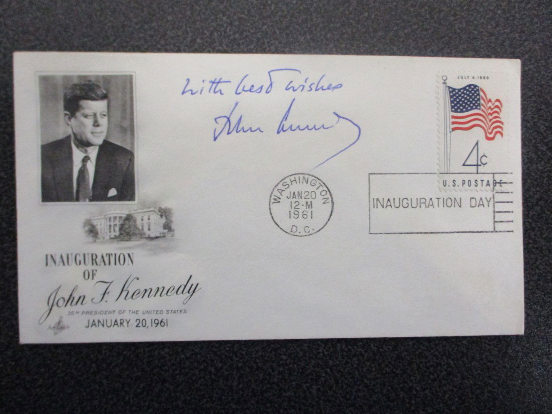 Presidential Provenance: John F. Kennedy Signed Inauguration Day Envelope - January 20, 1961 w/ COA (1 of 7)