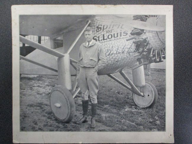 Charles Lindbergh Autographed Photograph - The Spirit of St. Louis Soars with Authenticity and COA (1 of 5)