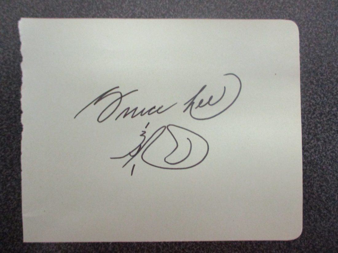 Bruce Lee Autographed Cut Signature - Legendary Icon's Personal Touch with COA (1 of 5)