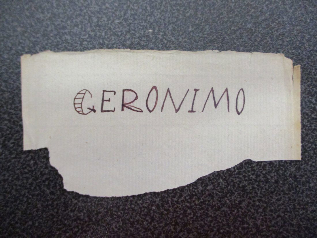 Geronimo's Legacy: Authentic Signed Cut Signature with Certificate of Authenticity (COA) (1 of 5)