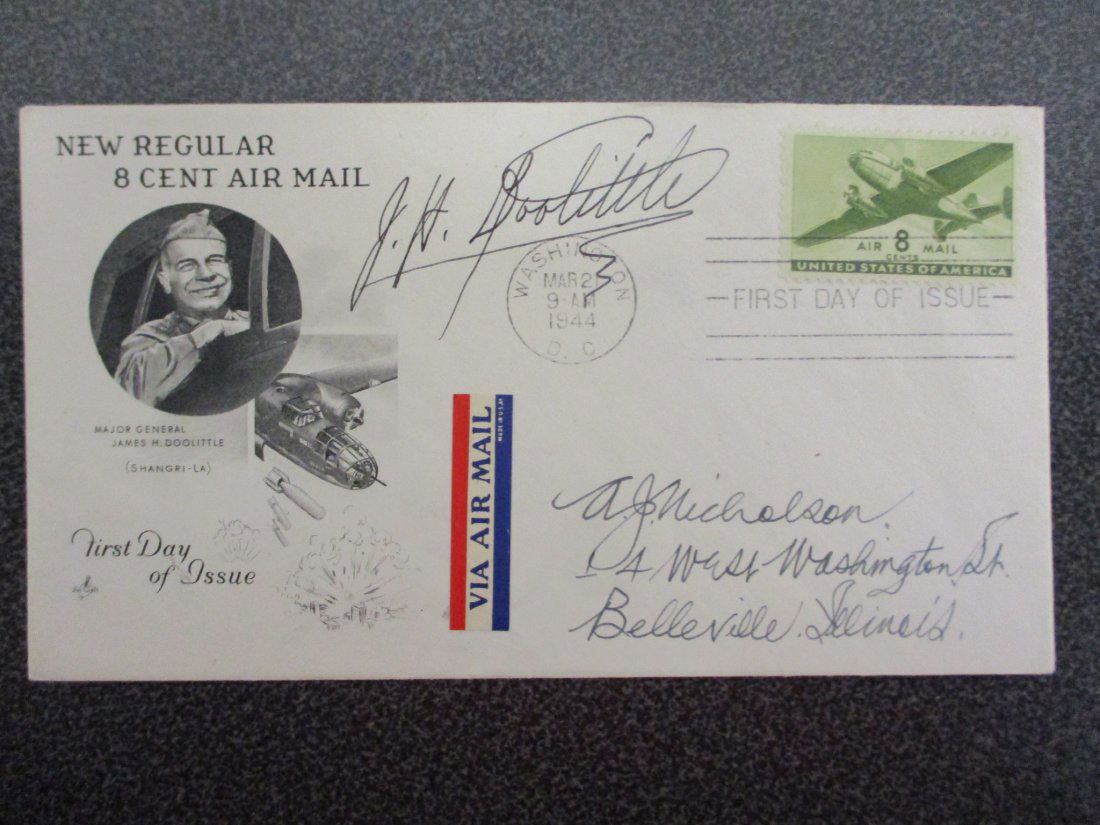 Major General James H. Doolittle Signed First Day Issue Envelope (1 of 6)
