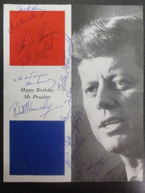 Marilyn Monroe's Signed "Happy Birthday, Mr. President" Program with 11 Celebrity Signatures (1 of 12)
