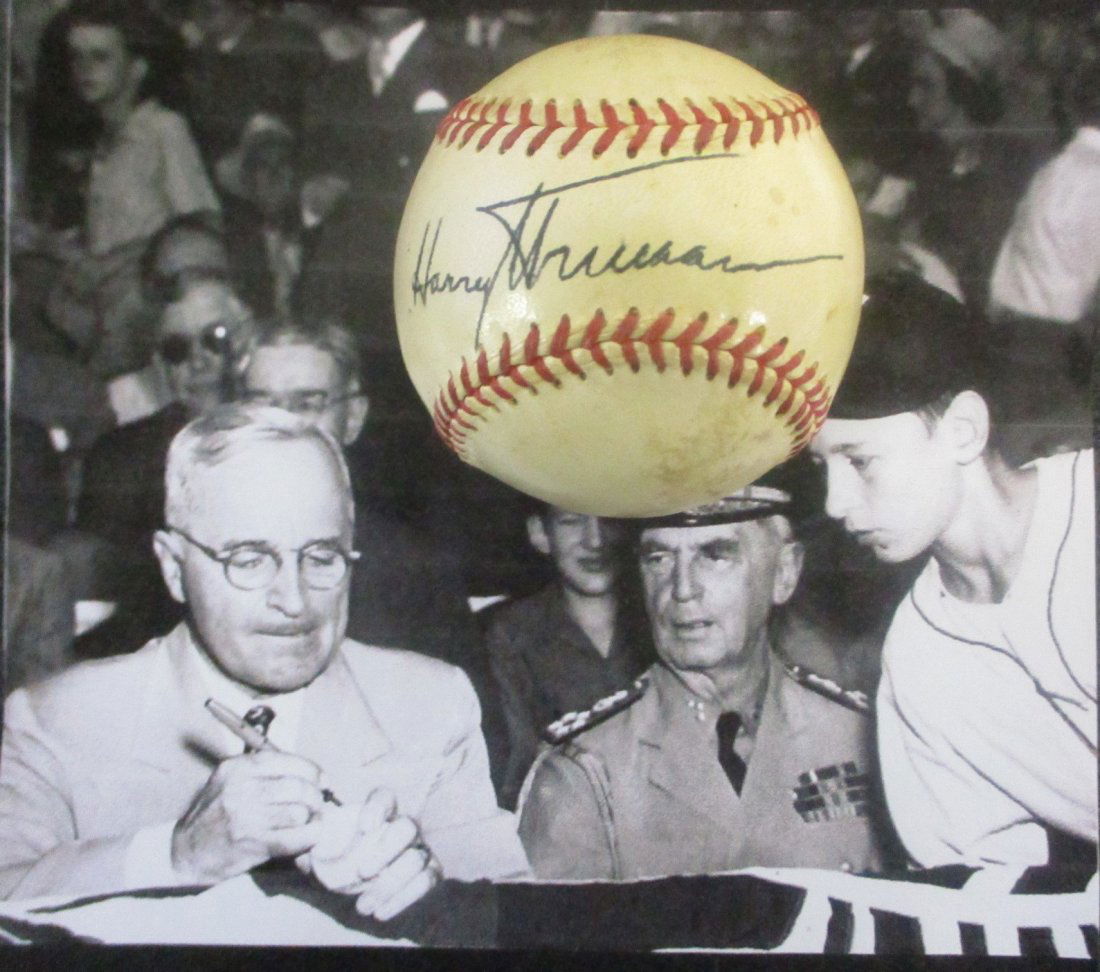 Harry Truman Signed Spalding Official League Baseball with COA (1 of 3)