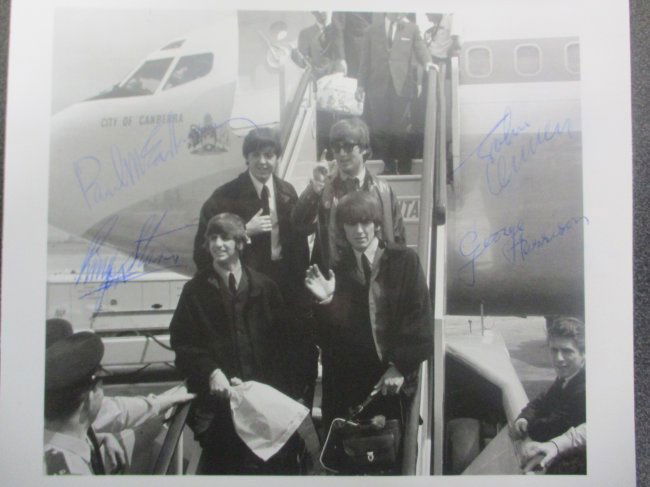 The Beatles Signed Rare 8 x 10 Photograph, Signed by All Four – John, Paul, George, and Ringo (1 of 5)