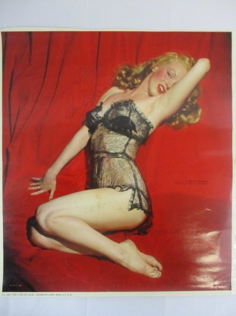Marilyn Monroe Signed Photo, a Timeless Gesture of Love and Kisses13"x 12" (1 of 4)