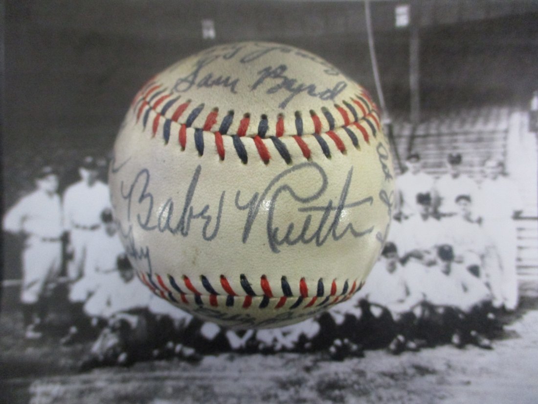 1933 New York Yankees Team Signed Baseball (1 of 7)