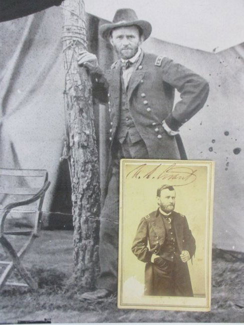 Ulysses S. Grant Signed CDV Card with Certificate of Authenticity (1 of 4)